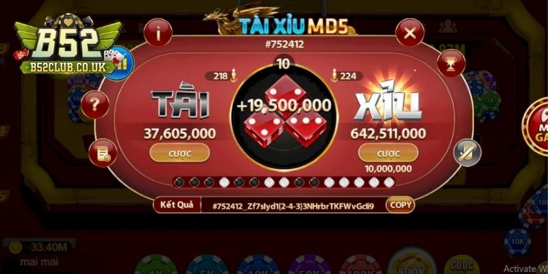 Cách chơi Tài Xỉu MD5 tại B52 chi tiết, dễ hiểu cho Newbie - NADOKE.ONE