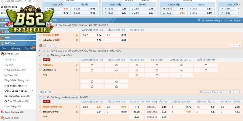 Saba Sports B52 - Sảnh cược mới lạ, dễ dàng kiếm thưởng - NADOKE.ONE