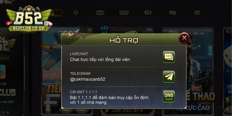 Liên hệ B52 - Hỗ trợ nhanh chóng, tận tâm và nhiệt tình - NADOKE.ONE